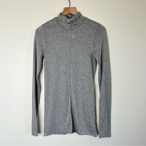 Free People Intimately Gray Long Sleeve Turtleneck Top Medium